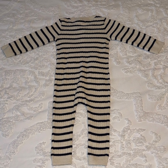 Baby GAP Navy & Cream Sweater Striped Outfit 18-24 Months - Picture 3 of 3